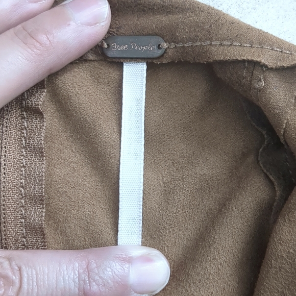 Vegan suede Free People mini skirt - Picture 4 of 6